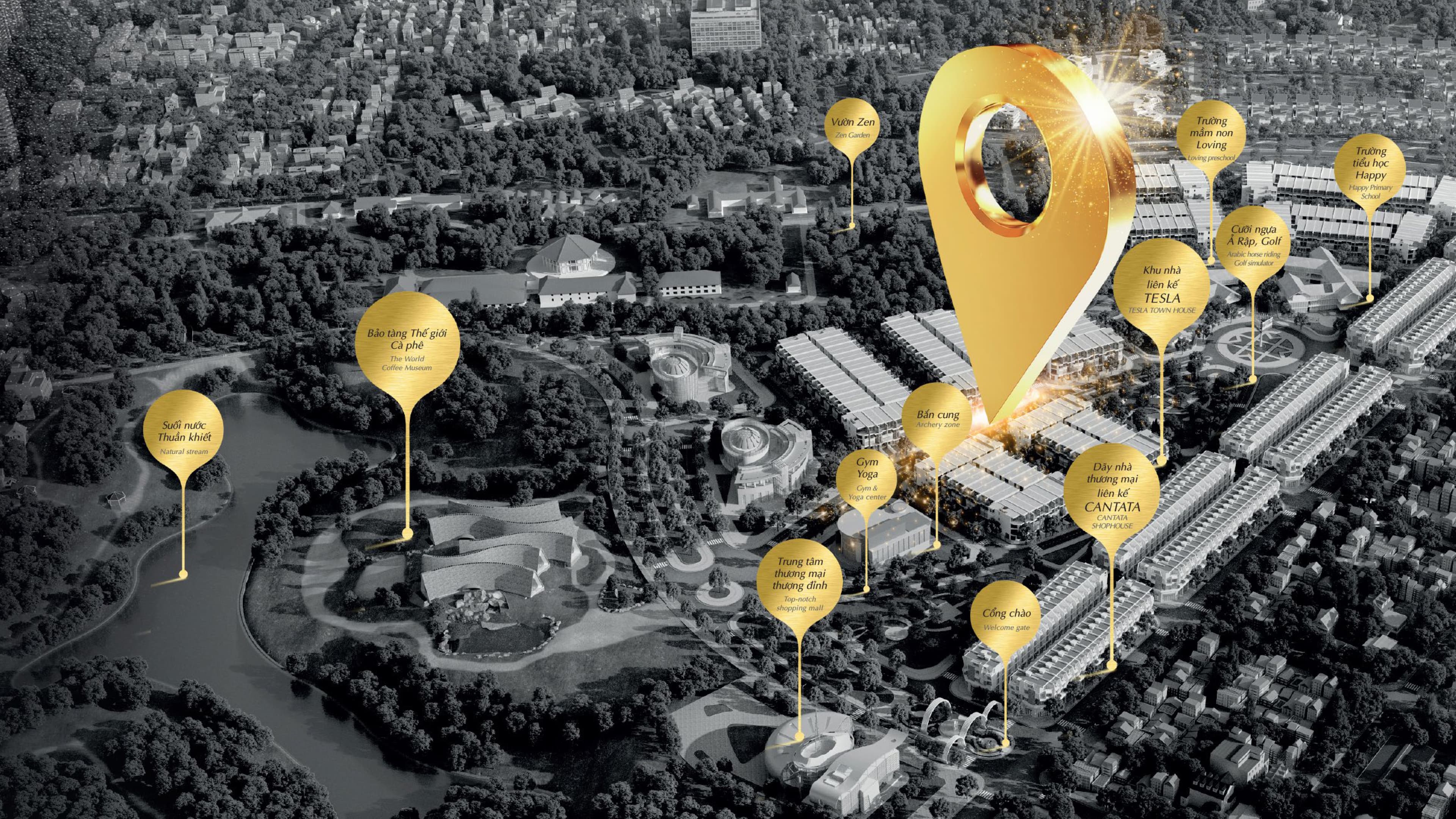 Hình ảnh aerial view dự án